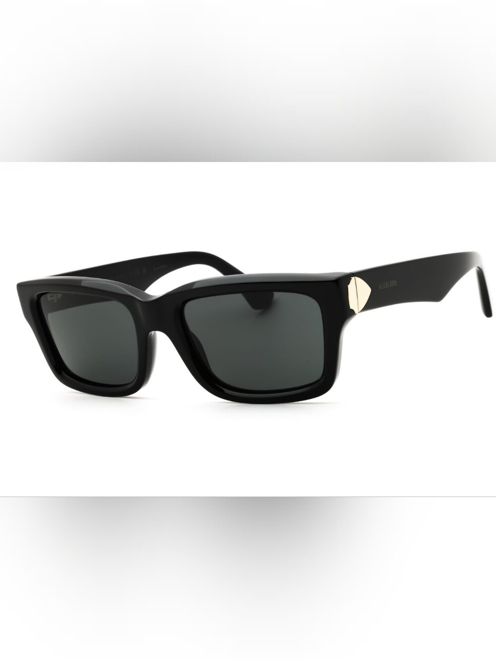 Burberry 0BE4443, Black/Dark Grey, Rectangular,Men's Sunglasses.